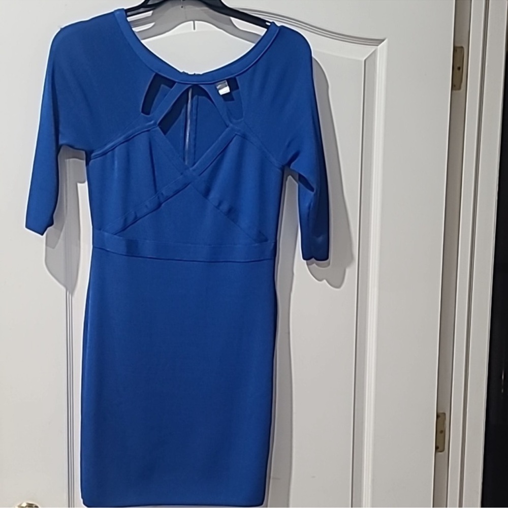Elegant Blue Women's Dress